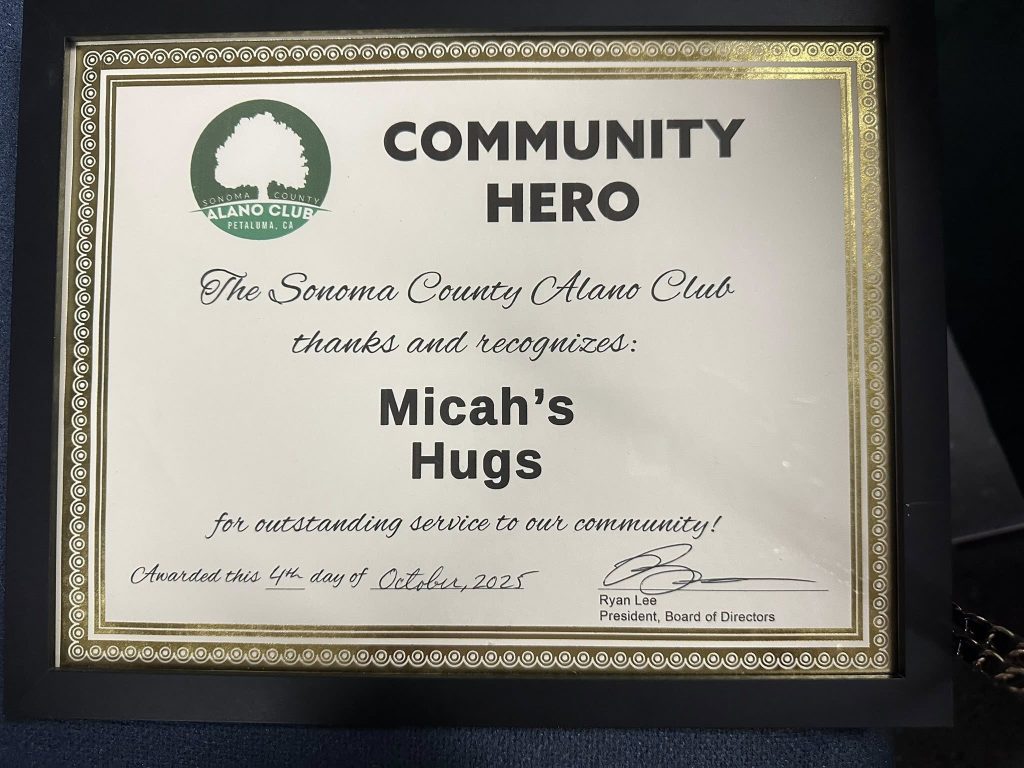 Award Alano Club Oct 2025